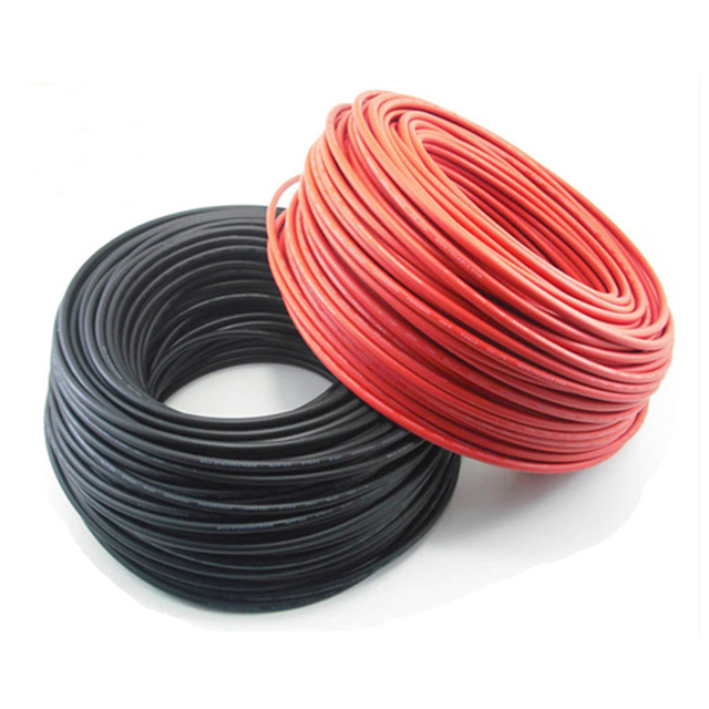 TUV Pv Cable 4mm 6mm 6mm2 10mm 10mm2 H1Z2Z2-K Dc Power Photovoltaic Wire Price XLPO Solar Cable