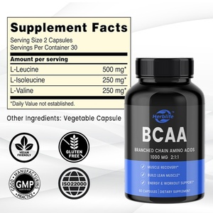 Cápsulas de BCAA de Marca Privada OEM, Suplementos de Aminoácidos de Cadena Ramificada para Hombres y Mujeres, Recuperación Muscular y Apoyo Energético - Product Image 2