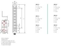 Akusense Série BML14 24V PNP NPN Capteur de sécurité industriel à rideau lumineux Protection IP65 Distance de détection 0,3-3M Infrarouge