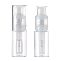 Bouteille pompe de poudre en plastique pour cheveux secs, transparente, 1 pièce, bouteille à pompe, pour emballage cosmétique, 50ml