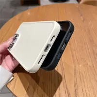 Coque de téléphone souple en silicone de qualité supérieure, design simple et élégant, pour iPhone 16 15 14 13 12 11 Pro Max iPhone 7 8 Plus X XS XR XS Max
