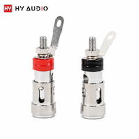 HY AUDIO Service OEM/ODM Connecteurs, bornes et accessoires Bornes de liaison pour haut-parleurs Pièces de haut-parleur plaquées argent