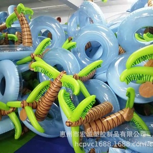 Flotador inflable de palmera de PVC para niños y adultos - Product Image 3