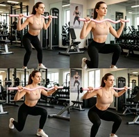 Barre de fitness en silicone multicolore personnalisée pour l'exercice de Pilates et le renforcement musculaire complet du corps
