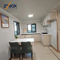 Casa Modular Prefabricada ZYBOX Breezy de 20 pies/40 pies, Expandible, Tipo Contenedor, Villa Moderna para Oficina en Sitio en EE. UU. y Australia, Vivienda Compacta