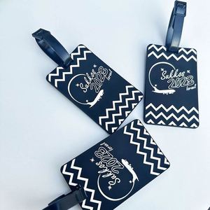 Etiqueta de Equipaje de Goma Suave Negra de Alta Calidad, Etiquetas para Maletas Escolares, Etiquetas para Equipaje - Product Image 3