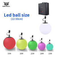 Éclairage de scène à boules cinétiques LED 3D RGBW personnalisées DMX 512, lumières de plafond colorées à levage