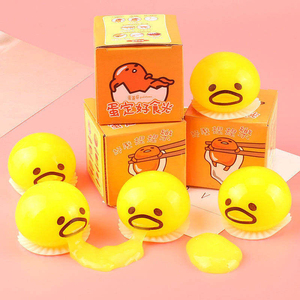 Juguetes Blandos de Yema de Huevo, Novedosos y Divertidos, Bolas Antiestrés de Crema, Juguetes Creativos para Aliviar el Estrés, Juguetes Pegajosos de Descompresión para Niños - Product Image 6