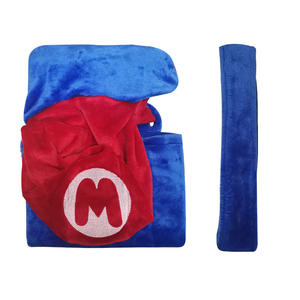 Camisones para hombre y mujer, albornoces de Cosplay, disfraz de Super <span class=keywords><strong>Mario</strong></span> Cos, pijamas de franela de dibujos animados para Halloween - Product Image 4