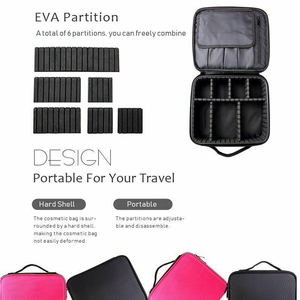 New Professional Toiletry Bag <strong>Makeup</strong> Train <strong>Case</strong> <strong>Brush</strong> Holder Cosmetic Bag <strong>Makeup</strong> Artist Organizer Women Travel Make Up <strong>Cases</strong> - Product Image 4