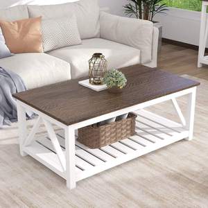 Cross-border best-selling American country style coffee <b>table</b>, <b>small</b> apartment retro tea <b>table</b>, square simple solid wood dining - Product Image 1