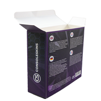 Boîte de présentation en carton écologique personnalisable pour l'emballage de produits électroniques avec impression couleur