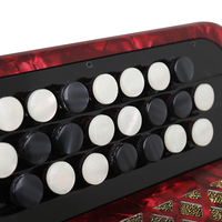 Keyboard Instrument 22 Key 8 Bass Button Bayan Accordion Professional Performance Practice Teaching