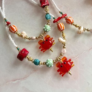 18K Gold Plated Non-Fading Dopamine Colorful <strong>Crab</strong> Glass Necklace Trendy Butterfly Pattern Stainless Steel Diamond Main <strong>Jewelry</strong> - Product Image 5