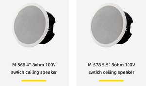Loa trần M-578 5.5 inch 50W 8Ohm và 100V, loa đồng trục 2 đường tiếng dùng cho rạp hát gia đình, tiệc tùng, máy tính, sân khấu - Product Image 2
