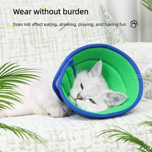 USMILEPET Venta caliente tela transpirable Elizabeth Circle Anti-lamer Anti-morder <span class=keywords><strong>Collar</strong></span> de Aseo para mascotas para gatos y perros - Product Image 5