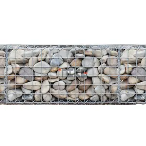Recinzione da giardino con gabbia in pietra saldata Galfan 2x1x0.5m