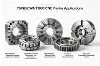 Centre d'usinage vertical CNC Tsingziwa V1000 économique avec broche BT40 8000 tr/min, robuste, poids de machine 3,9 tonnes
