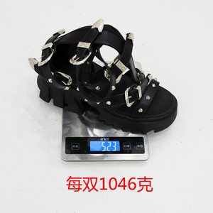 Stivali con fibbia per rivetti di vendita caldi in stile romano <span class=keywords><strong>sandali</strong></span> gladiatore con altezza al ginocchio con piattaforma alla moda - Product Image 6