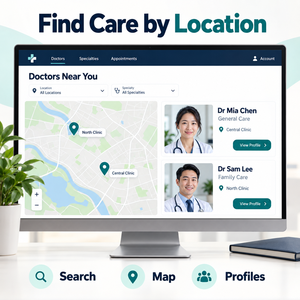 Développement de site Web et mobile de répertoire médical personnalisé avec recherche par spécialité et profils de médecins LionCreate - Product Image 5