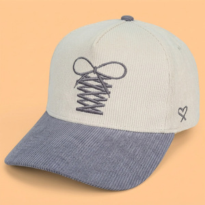 Casquette de baseball en velours côtelé de haute qualité personnalisée, Gorras, logo brodé en 3D, casquette de baseball à fermeture snapback pour homme - Product Image 1