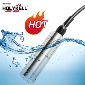 Holykell hpt604 sensor de água submersível 4-20ma, sensor de nível de piscina, 1.5m, 3 metros e 5m