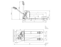 Palette de camion semi-électrique, 2 kg, 2000kg