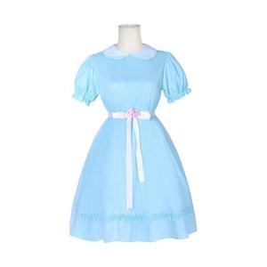 Costume d'Halloween effrayant des jumelles Grady pour femmes, robe babydoll bleue, costume de cosplay, déguisement d'Halloween, tenue de fête Y2k - Product Image 1