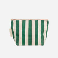 Maßgefertigte Modische Outdoor Damen Reise-Toilettentasche Make-up Beauty-Beutel Frauen Zitronen-Gestreifte Canvas Kosmetiktasche