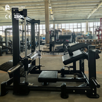 Máquina de entrenamiento de fuerza comercial popular con carga de placas para glúteos, máquina Smith 3D para ejercicios de cadera y glúteos para uso en gimnasios.