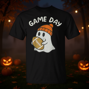 Camiseta de Halloween con diseño de fantasma para el día del partido de fútbol americano, atuendo familiar para fiestas - Product Image 3