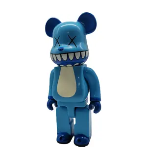 Fashion KWA Doll BEARBRICK 28CM Building Block Bear Violent Bear XX Eye Bluetooth Model Doll 400%