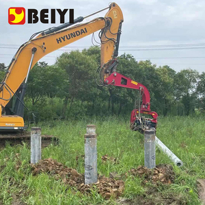 Martello Vibrante Idraulico per Escavatore 18-65T, Accessorio per Macchina Battipalo - Product Image 3