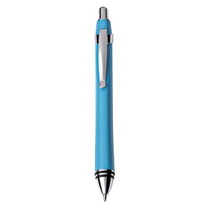 Penna a Sfera in Metallo a Forma di Animale Arancione, Punta da 0,7 mm, Corpo Azzurro con Design Originale, Penna Promozionale - Product Image 1