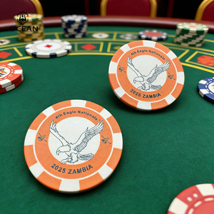 Jetons <span class=keywords><strong>de</strong></span> <span class=keywords><strong>poker</strong></span> en argile 10G 40MM estampés à chaud, faible MOQ, vente en gros Chine, prise en charge OEM - Product Image 2