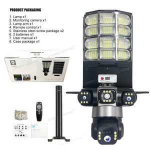 كاميرا أمان شمسية 12 ميجابكسل واي فاي بتقنية واي فاي ودرجة PTZ في الهواء الطلق بثلاث عدسات إضاءة مزدوجة منخفضة الطاقة ctv مع تخزين سحابي - Product Image 6