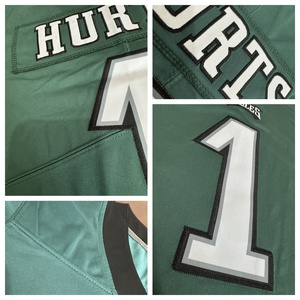 Maillot de football américain brodé pour joueur, lettres et numéros vintage, vêtements d'équipe, vente en gros - Product Image 5