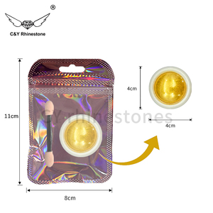 ผงอะคริลิคเมทัลลิกสีเงิน <span class=keywords><strong>CY</strong></span> หลากสี ผงวิเศษสำหรับตกแต่งเล็บแบบโฮโลแกรมเลเซอร์ กลิตเตอร์วิบวับ - Product Image 6