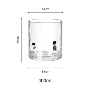 Großhandel handgemachte kunden spezifische Blase Kaltwasser kessel Erdbeer Ananas Weihnachten Wasser becher Saft gläser Trinkbecher - Product Image 6