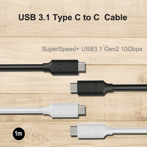 USB Type-C ถึง Type-C USB3.1สายดาต้าแบบยืดหดได้ความเร็วสูงพร้อมการชาร์จอย่างรวดเร็วสำหรับคอมพิวเตอร์และเครื่องพิมพ์ - Product Image 5
