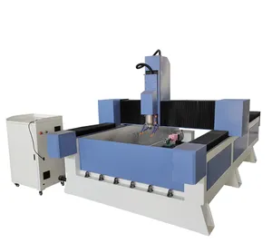 3d Cnc Steenhouwen Machine Automatisch Granieten Cnc Router Met Roterende As En Beweegbare Werktafel Te Koop