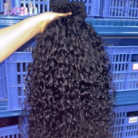 Cheveux vierges bruts non traités en gros, double trame, 100% cheveux humains, mèches lisses Yaki pour femmes noires