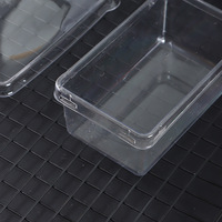 Boîte en plastique transparente pour tiramisu avec couvercle, boîte à gâteau mousse à mille couches pour emballages de desserts jetables