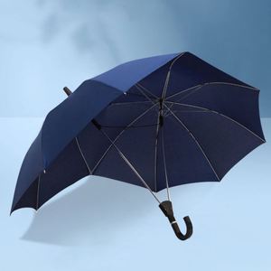 Parapluie Droit Automatique Personnalisé Smei pour 2 Personnes, Cadeau d'Affaires, Poignée en Plastique, Double Tige, pour Couples, Pongee 190T - Product Image 3