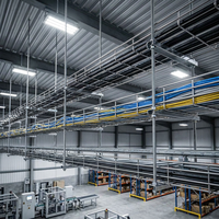 Bandeja de Cables de Malla de Alambre de Acero Inoxidable con Superficie Pulida para Uso Industrial en Construcción, Soporta Cables de Alimentación e Instrumentación