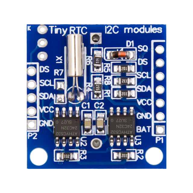 KUONGSHUN OEM Electronic Blocks RTC I2C Module Electronic Component RTC DS1307 24C32 Real Time Clock Module With CR2032 Battery