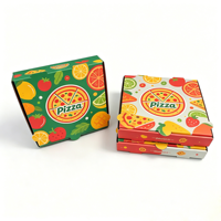 SP4717 Vente en gros de boîtes à pizza isothermes ventilées avec logo personnalisé imprimé, qualité alimentaire, 8-20 boîtes pour service de livraison de pizzeria
