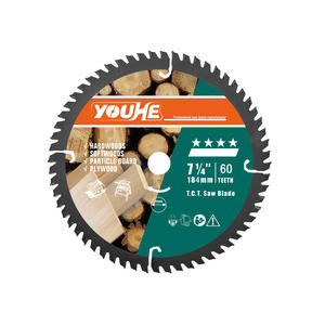 YOUHE Popular marca 7-1/4 "184MM * 15,88*60T hoja de sierra TCT para cortar madera - Product Image 1