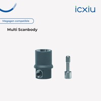Corps de numérisation composite de précision compatible Megagen pour un positionnement stable lors de la numérisation d'implants et du flux de travail de modélisation numérique