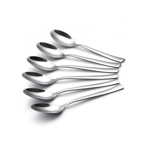 <span class=keywords><strong>Cuillère</strong></span> à thé en métal avec logo personnalisé, cuillères à expresso en acier inoxydable, petites cuillères classiques - Product Image 1